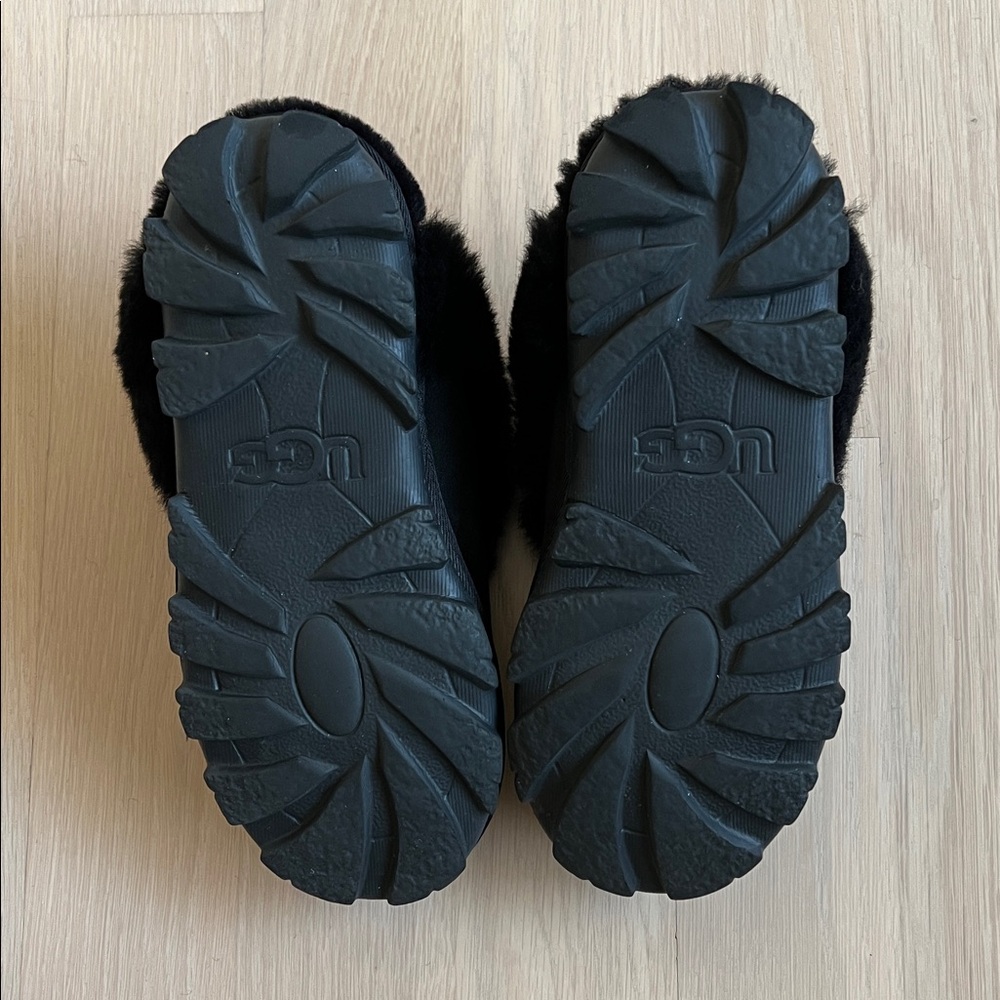 UGG Black Coquette Slippers Size 7 - Picture 8 of 10